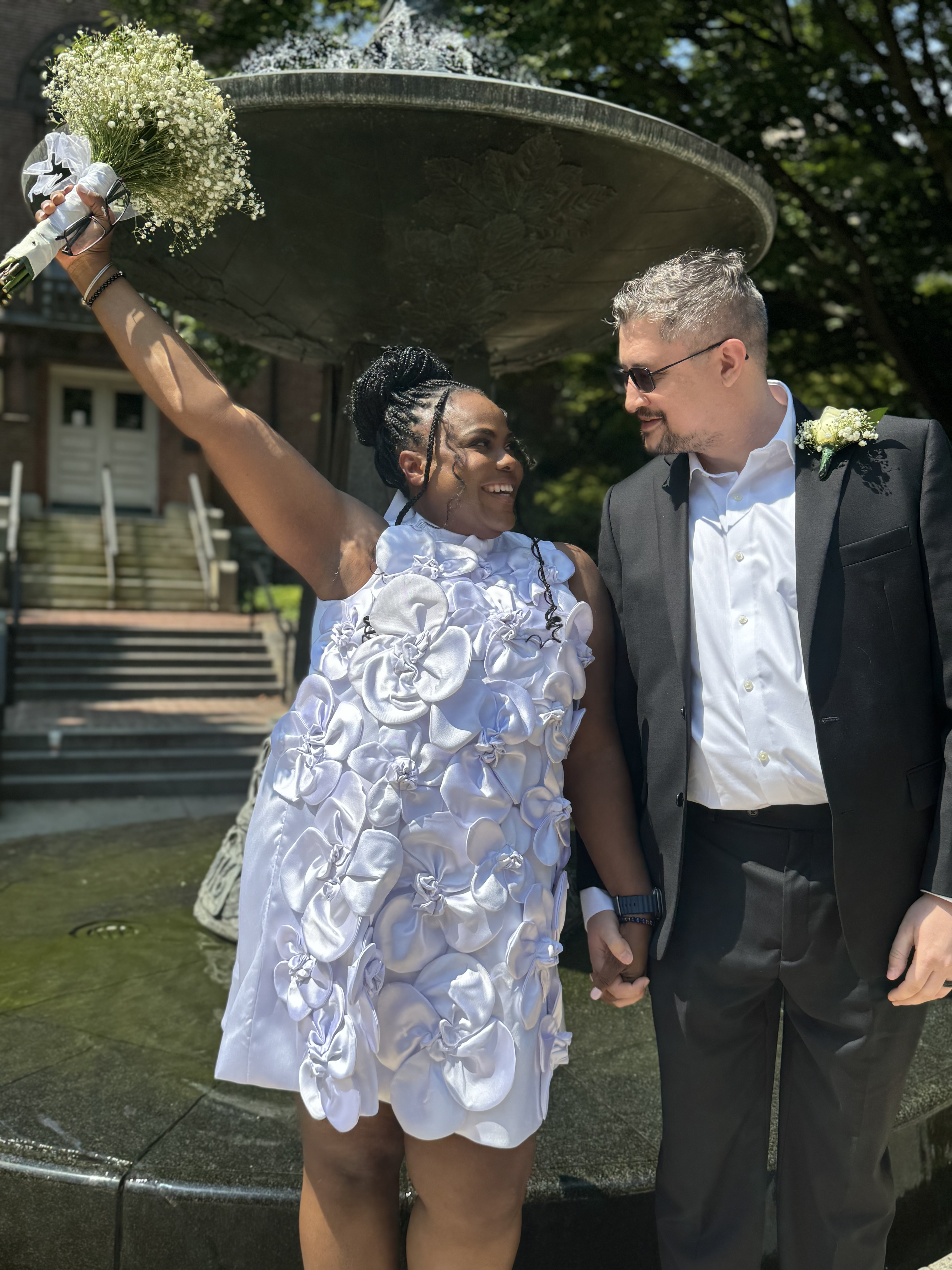 Wedding day moment